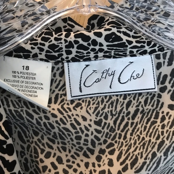 🎉 HP KATHY CHE Blouse Unstructured Women Size 18 - Picture 5 of 8